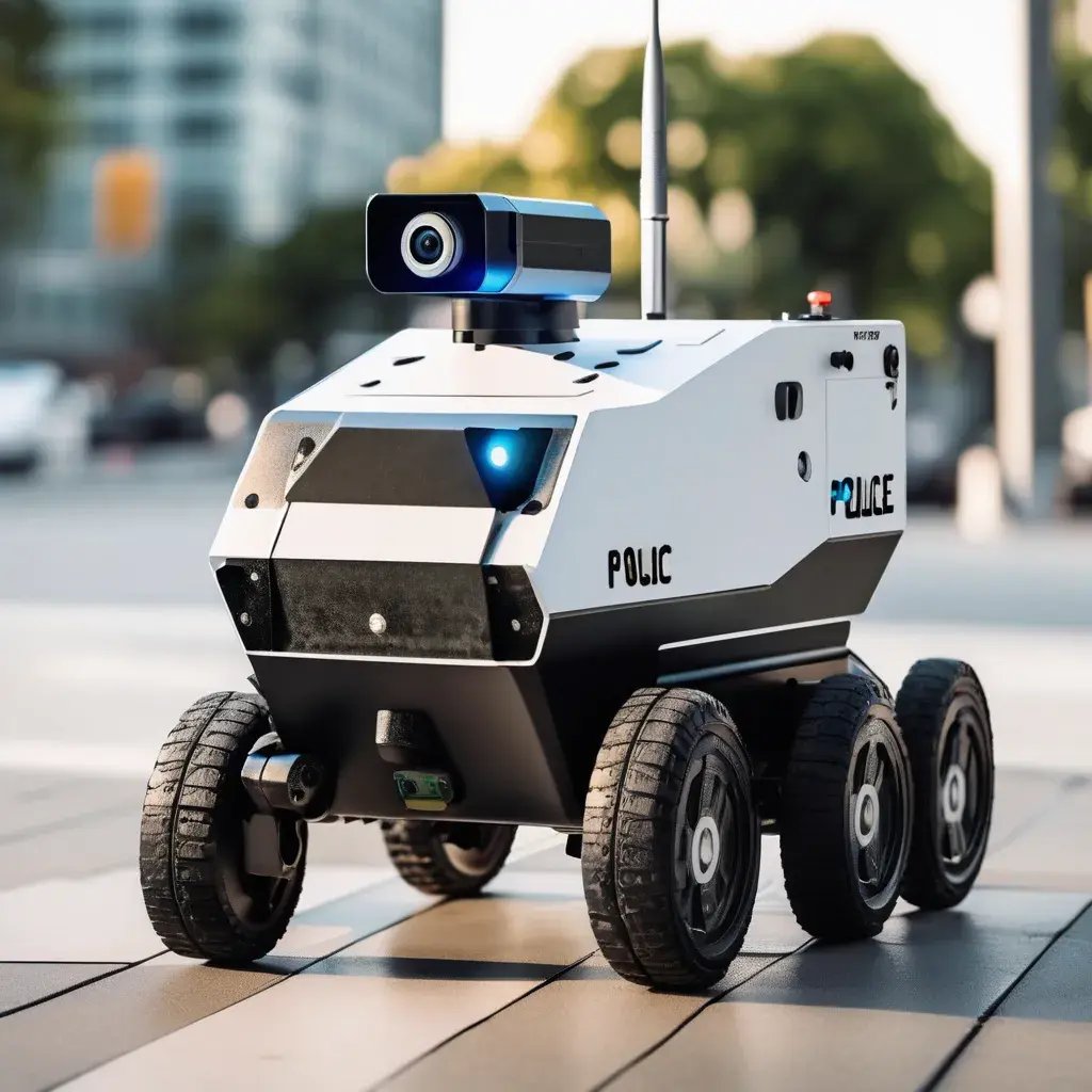 police unmamed UGV surveillance vehicle