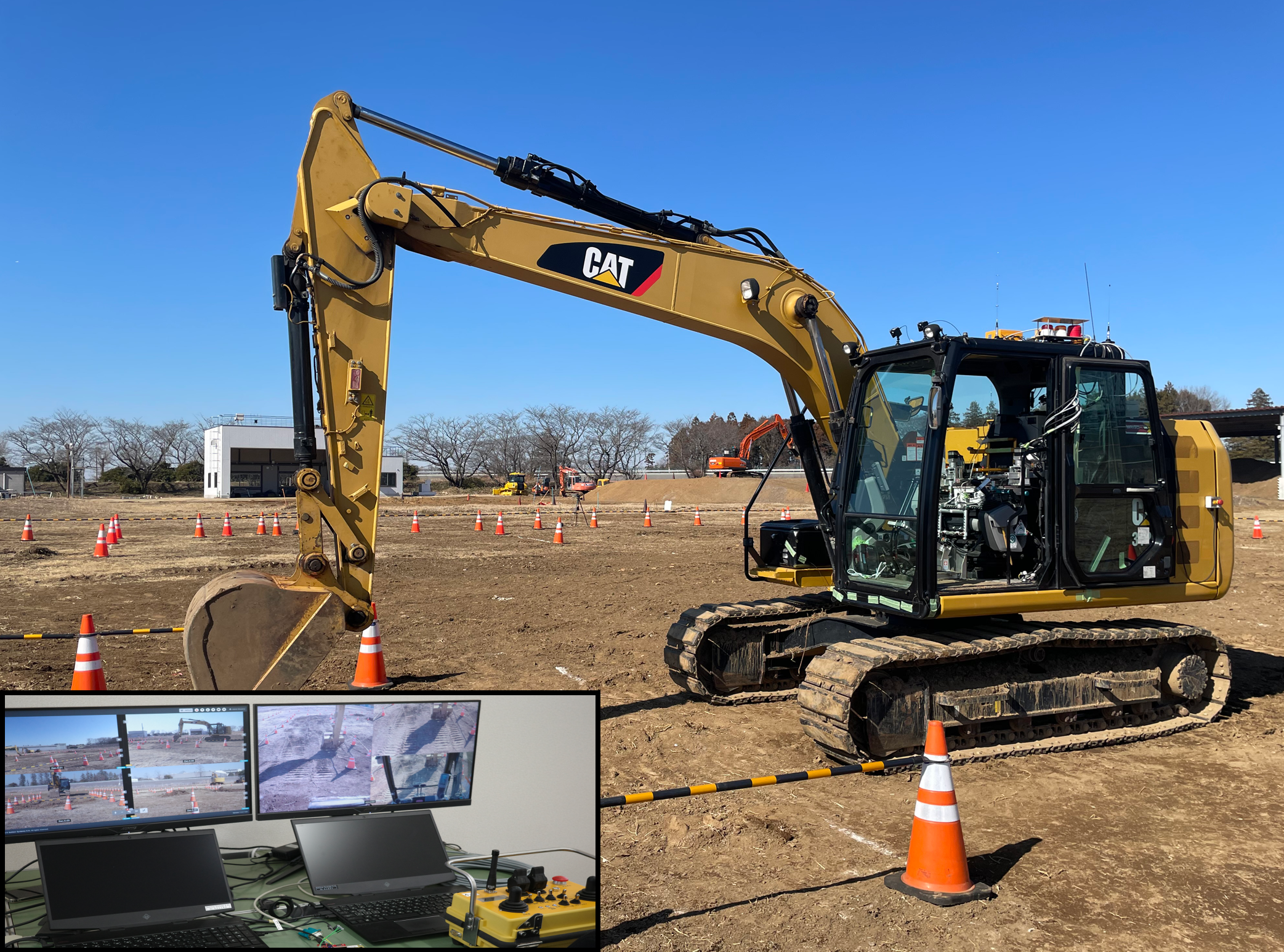 Gambar Loader Operating Remote Remote operation of machinery